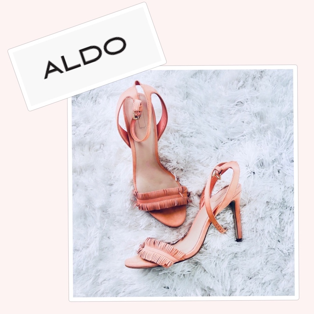 Aldo fringe strappy heels